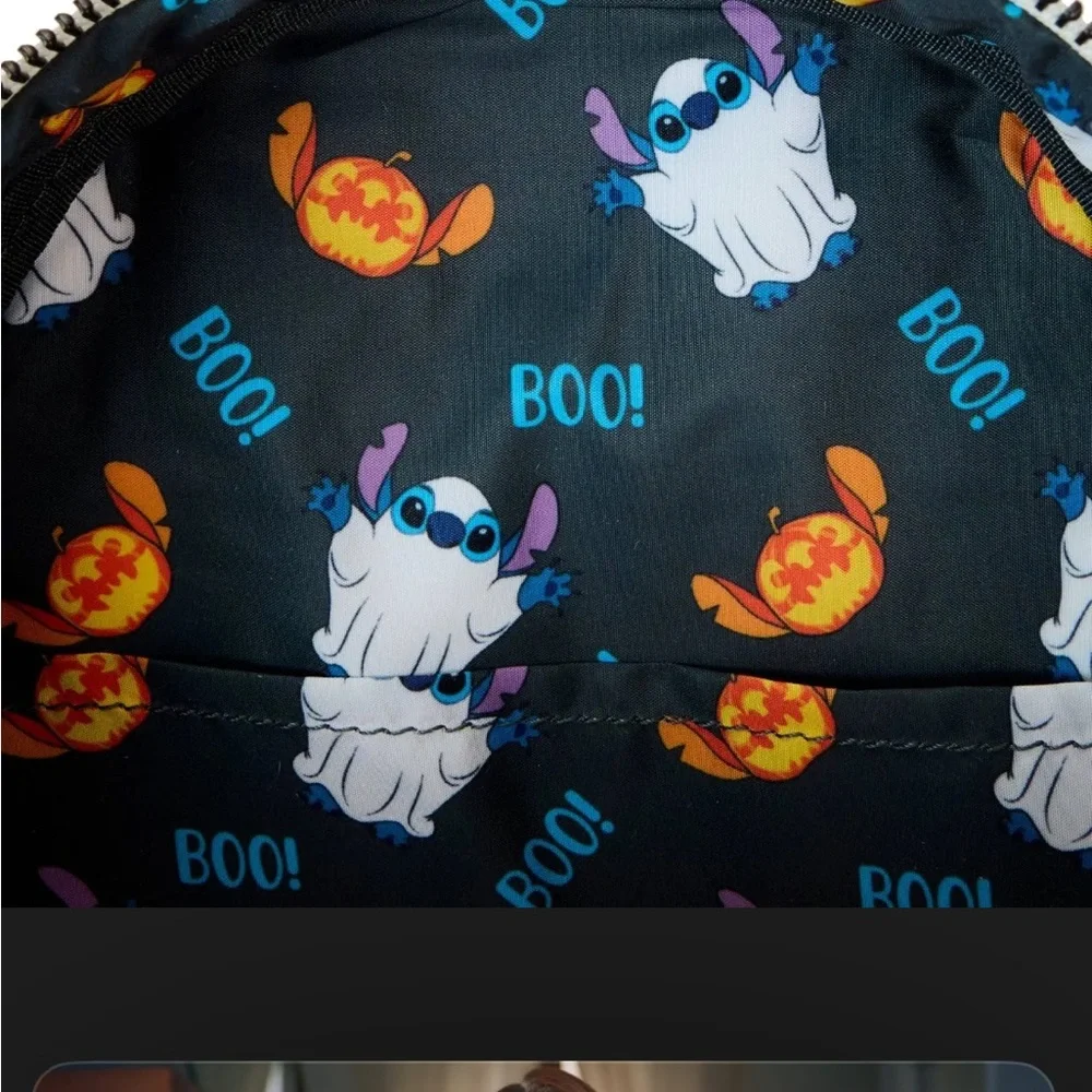 DISNEY Stitch Ghost Costume Figural Glow Mini Bag pack